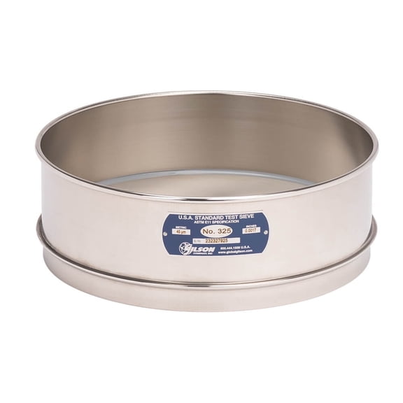 12in Sieve, All Stainless, Full-Height, No.325