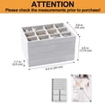 thumbnail image 2 of Bandejas organizadoras de joyas ProCase, apilables, 4 capas, color gris, 2 of 8