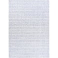 thumbnail image 2 of Hand-Tufted 100% Wool Area Rug – Unique Modern Geometric Grid Pattern, Soft Plush Textured Carpet for Living Room, Bedroom, Dining Room & Entryway (Blue, 5' x 7' (Rectangular)), 2 of 5
