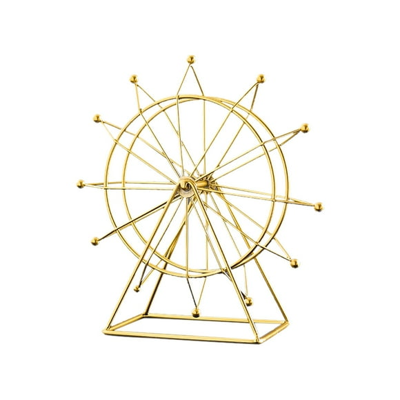 kjfeif Ferris Wheel Sculpture Model Art, Creative Garden Home Decor Gift, Modern Ferris Wheel Design Ornament for Indoor Outdoor Decoration