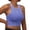 Blue, variant on Clothing Yoga Bra Sports Bras For Women 2025 Knit Comfort Padded Push Up Yoga Bras Seamless Workout Crop Tops Bralettes Black