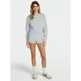 thumbnail image 2 of No Boundaries Cable Knit Pullover Sweater, Lightweight, Women’s, 2 of 6