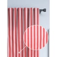 thumbnail image 3 of GFI Linen Clubs 100% Cotton Red Stripe Reverse Tab / Rod Pocket Curtains – Set of 2 Panels, 50 x 96 Inch – Farmhouse Style Window Drapes – Light Filtering, Back Tab – Living Room, Bedroom, Kitchen., 3 of 5