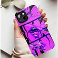 thumbnail image 5 of Galaxy Vibe Phone Case for Trendsetters & Night Owls - Edgy Neon Purple Art Print, Durable Shockproof Design, Compatible with iPhone 11/12/13/14/15/16 (Pro Max/Plus), 5 of 9