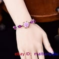 thumbnail image 5 of K-KED Jade Flower Bracelets Delicate Jewelry Bangles Natural Gemstones Chalcedony 925 Silver-1, 5 of 7