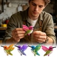 thumbnail image 3 of Tarmeek Hummingbird Bead Kit DIY Bead Kit with Colorful Beads and Step-by-Step Instructions, Beaded Bird Crafting Kit for Beginners, Hummingbird Figure Desk Decor, 3 of 9