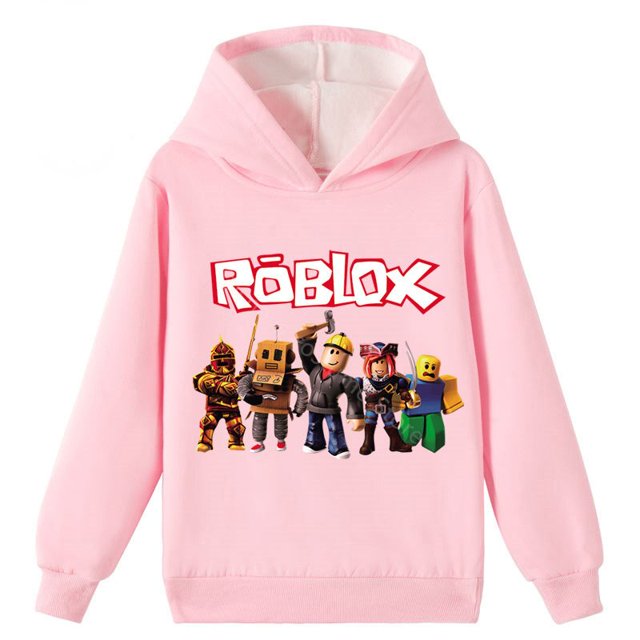 Robloxing-sudaderas con capucha para niños y niñas, ropa con estampado de dibujos animados, Tops informales, primavera y otoño