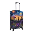 thumbnail image 3 of Uemuo Cosmic Irises At Twilight Printed Washable Luggage Cover - Fashion Suitcase Protector Fits 18-32 Inch Luggage -Medium, 3 of 9
