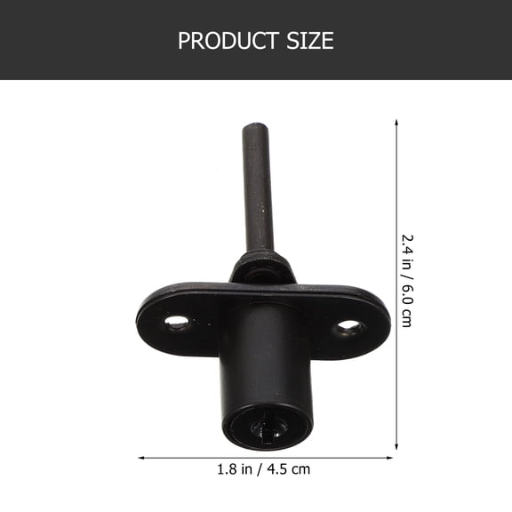WEUVEB 2-Pack Black Steel Cabinet Locks with Keys, Secure Office Desk Drawers and Cabinets, Drawer Security Locks