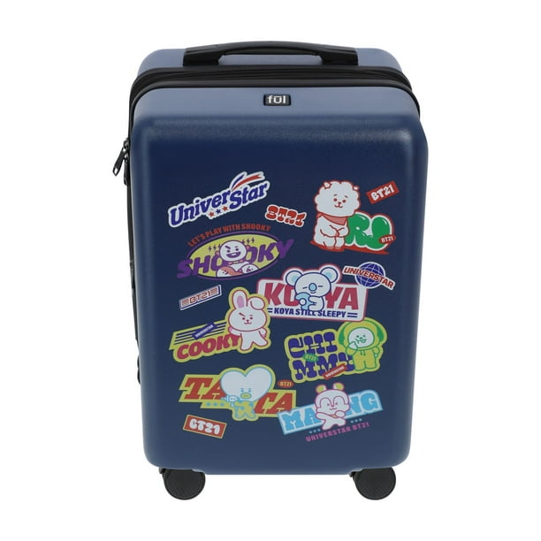 BT21 22.5 Inch Carry On Luggage, LINE FRIENDS Hardshell Rolling