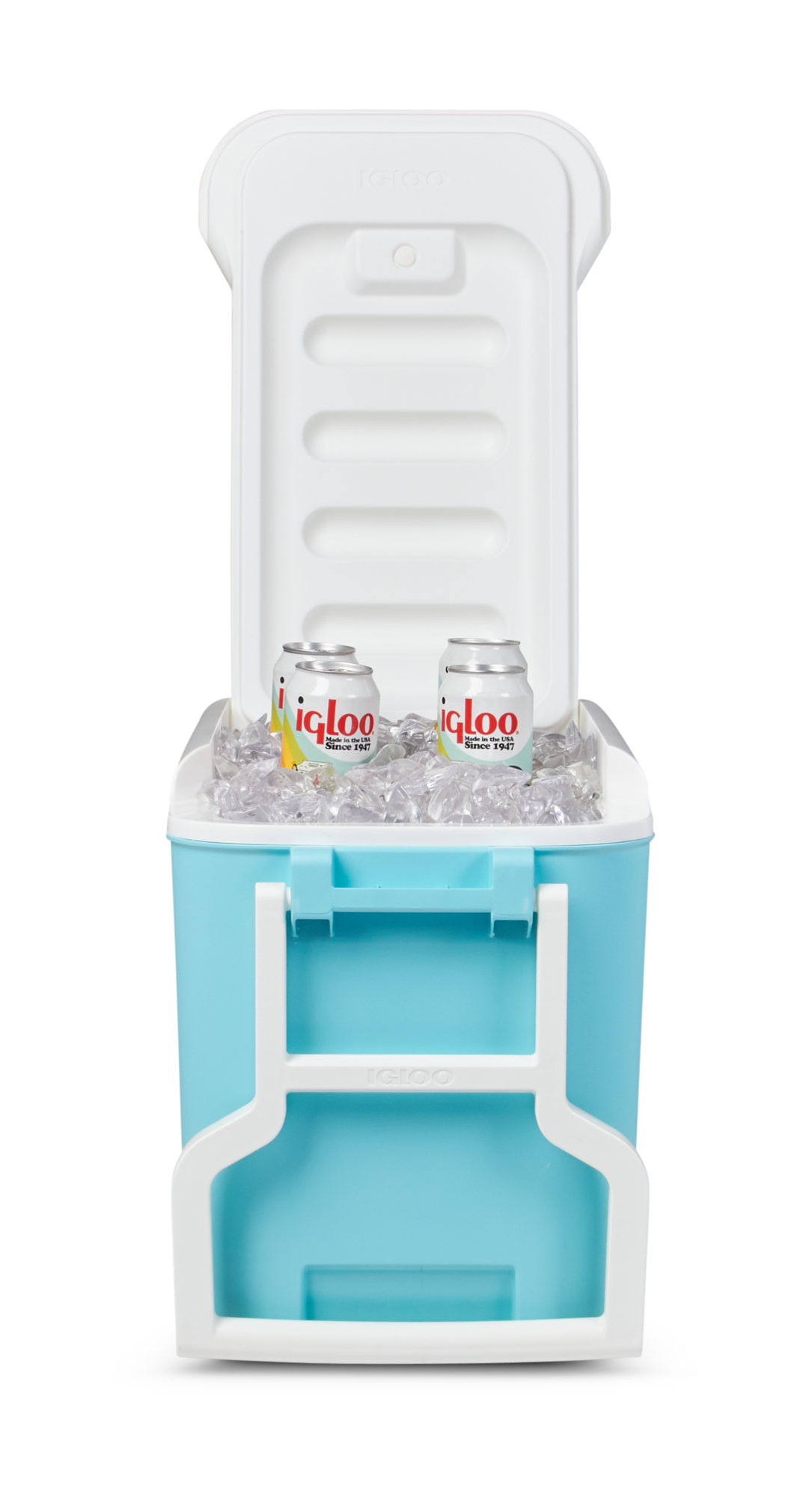 Igloo 38 qt. 'Wheelie Cool' Hard Ice Chest Cooler with Wheels - Blue