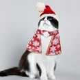 thumbnail image 5 of Festive Holiday Pet Set Featuring Elegant Cape And Matching Hat For Your Small Medium Large Dogs And Cats, 5 of 5