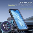 thumbnail image 2 of Funda con soporte de anillo para iPhone 14, protección total, compatible con soporte magnético para coche, resistente a arañazos, 2 of 5