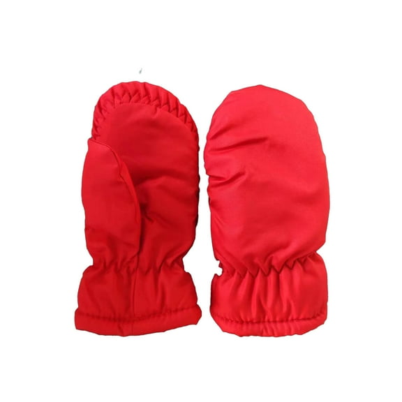 TELOLY Toddler Gloves Comfortable Fit Toddler Snow Gloves Excellent Warmth Toddler Waterproof Mittens Stylish Design Red
