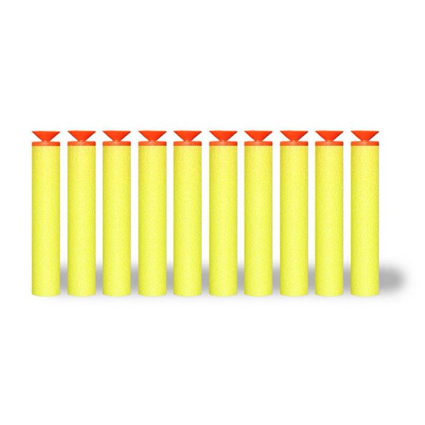 Pistola de juguete de cabeza redonda para niños y adultos, dardos de esponja de repuesto, balas blandas de Nerf, 7,2 cm, 50 piezas