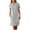 Gray, variant on VBTAPA Casual Summer Dresses for Women Button Up Short Sleeve Linen Sundress Elegant Formal Work Dress with Pockets Gray M