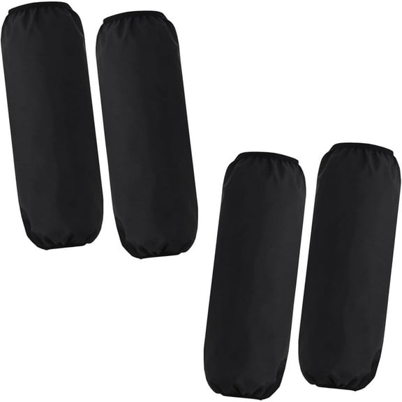 2 Pairs Black Arm Sleeves Covers, Extended and Widened Waterproof Oil-proof Sleeves Protector for Arm with Elastic on Cuffs