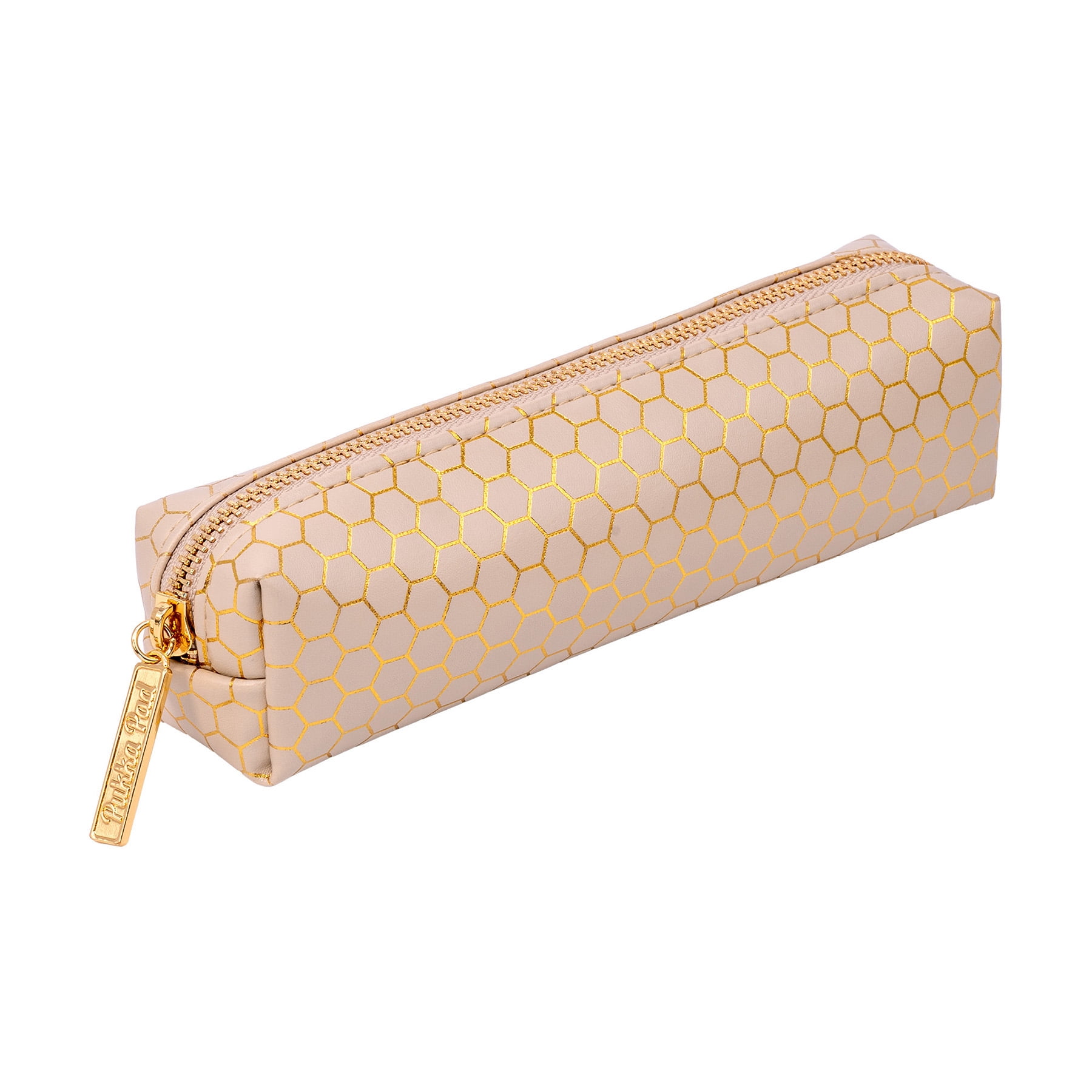 Pukka Pads Pencil Case, Haze, Taupe, Pack of 3
