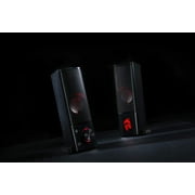 Redragon GS550 Orpheus PC Gaming Speakers, 2.0 Channel Stereo Desktop Computer Sound Bar with Compact Maneuverable Size, Headphone Jack, USB Powered w/ 3.5mm Cable
