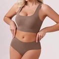 thumbnail image 5 of Bixock Wireless Bra for Women No Underwire Plus Size Tank Bra Front Closure Fixed Cups Lift Support Breathable Abjustable Everyday Casual Women Under Wear, 5 of 7