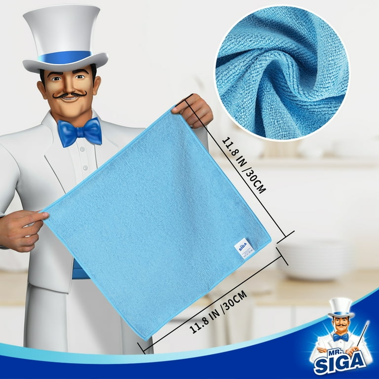 Microfiber Cleaning Cloths, Pack of 15 photo 2