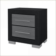 thumbnail image 3 of Elsa Two-Toned Black & Grey Nightstand with Storage Drawer, 3 of 6