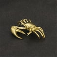 thumbnail image 3 of Gieenan Brass Crabs Statue Figurines Crabs Decorative Objects Home Decorations, 3 of 8