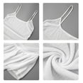 thumbnail image 2 of Ladies Sophisticated Sheer Layered Camisole with Feminine Ruffle Accent Spaghetti Straps See Through Bodycon Tanks Top, 2 of 9
