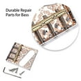 thumbnail image 4 of Electric Guitar Saddle Bridge Professional Replacement Instrument Replacing Accessory Modified Component Adjustable Metal Fixed Hardtail Tailpiece, 4 of 8
