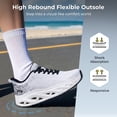 thumbnail image 5 of Artlea Wide Toe Box Walking Shoes for Women Arch Support Sneakers Plantar Fasciitis Orthotic Tennis Shoes for Foot Pain Relief, US Size 7.5, 5 of 8