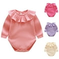 thumbnail image 5 of FFENYAN Infant Cotton Lightweight Knit Round Neck Long Sleeve Bodysuit Spring and Autumn Cute Baby Onesie - Ideal for Everyday Wear and Baby Shower Gifts for 0-1 Years, 5 of 5
