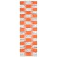 thumbnail image 2 of SAFAVIEH Montauk Eglantine Checkered Cotton Runner Rug, Orange/Multi, 2'3" x 7', 2 of 6