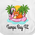 thumbnail image 4 of Inktastic Tampa Bay Florida Flamingo Girls Baby Bib, 4 of 4