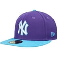 thumbnail image 3 of Men's New Era Purple New York Yankees Vice 59FIFTY Fitted Hat, 3 of 5