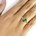 thumbnail image 7 of 3 1/2 Carat T.G.W. Chrome Diopside And Black White Diamond Accent 14k Gold Over Silver 3-Piece Jewelry set, 7 of 7