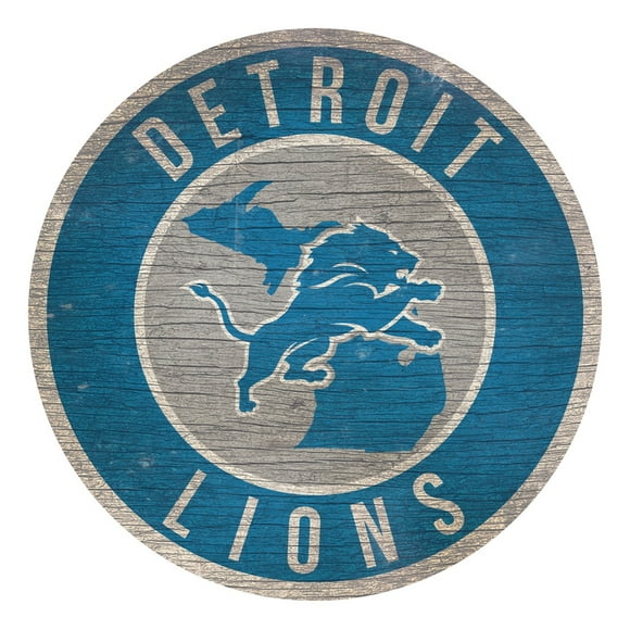 Les Lions de Detroit Signent un Design en Bois de 12 Pouces Rond