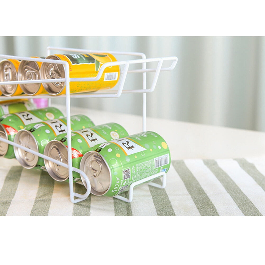 1PC Iron Fridge Beer Rack Soda Can Holder Portable Shelf Kitchen Organizer for Home Store Restaurant