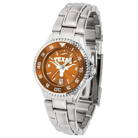 Anochrome Ladies Steel Watch - Texas Women's Competitor Steel AnoChrome Watch - Color Bezel