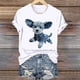 thumbnail image 1 of Tejiojio Women's Animal Printed T-shirt Casual Round Neck Short Sleeve Blouses S-2XL, 1 of 4