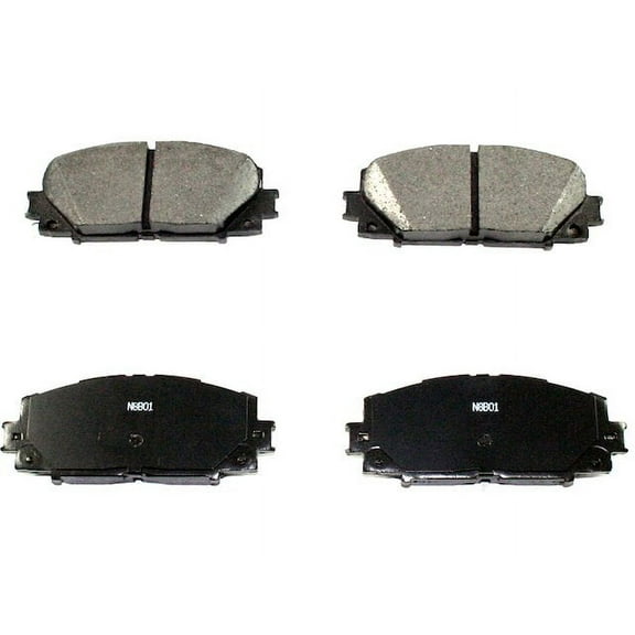 Front Brake Pad Set - Compatible with 2010 - 2020 Toyota Prius 2011 2012 2013 2014 2015 2016 2017 2018 2019