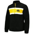 thumbnail image 2 of Men's G-III Sports by Carl Banks Black Iowa Hawkeyes Pinch Runner Half-Zip Top, 2 of 3