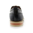 thumbnail image 5 of Ferro Aldo Josh MFA19278PL Men's Classic Long Wing Duo-Texture Oxford Dress Shoes, in Grey, Men's Size 13, 5 of 7
