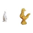 thumbnail image 1 of Escultura de pingüino,Escultura de pingüino,decoración nórdica para el hogar,Escultura de pollo,Escultura de gallina,decoración para el hogar,figura de gallo,Figura decorativa de, 1 of 8