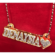 Personalized Custom Name Plate Chain Necklace Laser Cut Name or Word Made To Order Nameplate With Your Name On It!