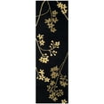 thumbnail image 4 of SAFAVIEH Soho Emerald Floral Wool Area Rug, Black/Lime, 2' x 3', 4 of 10