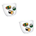 thumbnail image 4 of Transemion pour Golf Mallet Putter Head Cover pour Club de Golf Headcover Square Chic pour Femmes Hommes sushi Putter Cover 2Set, 4 of 6
