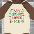 thumbnail image 4 of Inktastic My Grammy Loves Me Girls Apparel Girls Long Sleeve Baby Bodysuit, 4 of 5