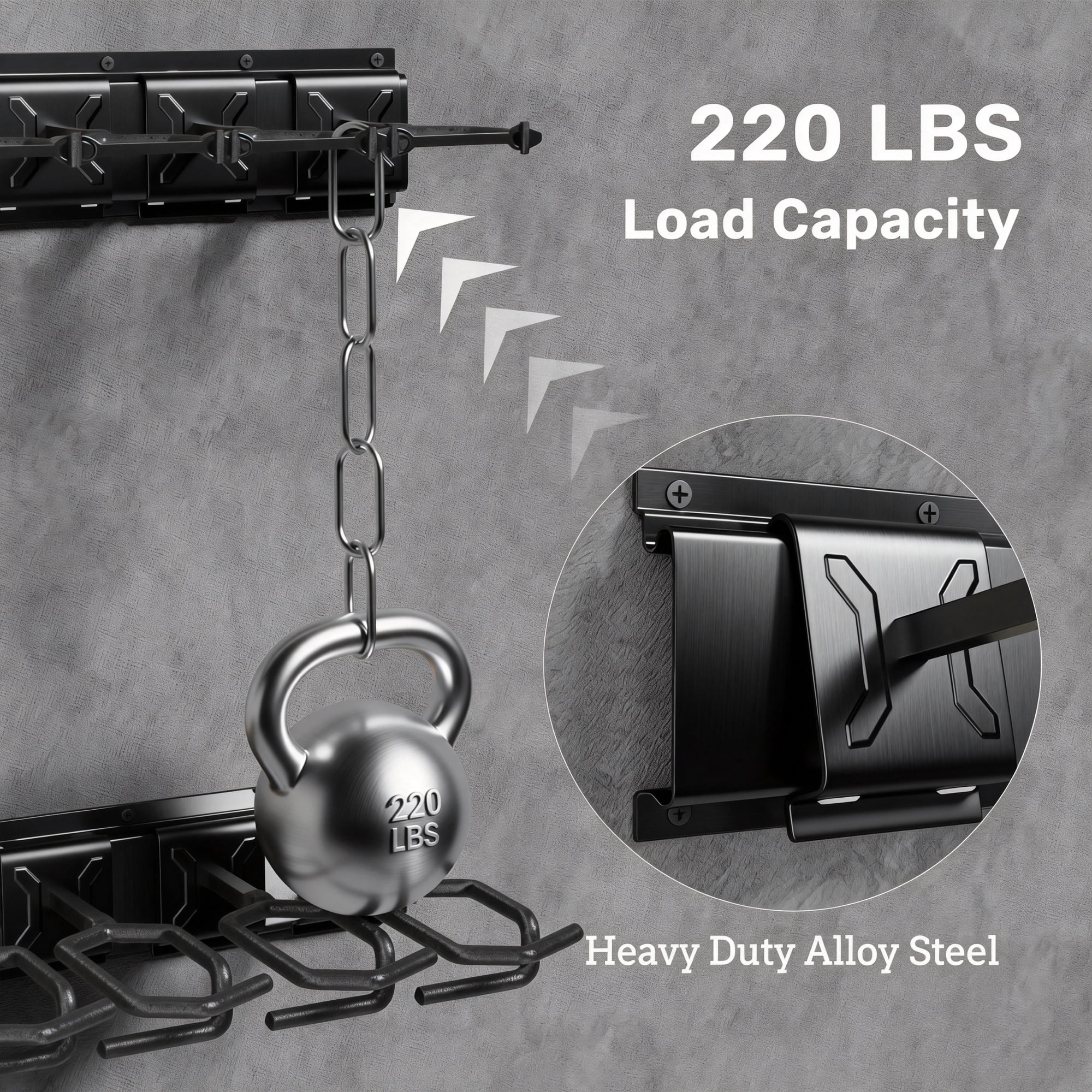 Gun Rack,Blacksmith Wall Mount Heavy Duty Rifles Rack with Stainless Steel for 1 Slot