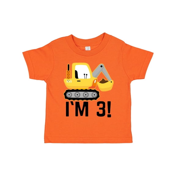 Inktastic 3rd Birthday Construction Party Boy Boys Toddler T-Shirt