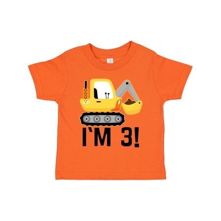 

Inktastic 3rd Birthday Construction Party Boy Boys Toddler T-Shirt